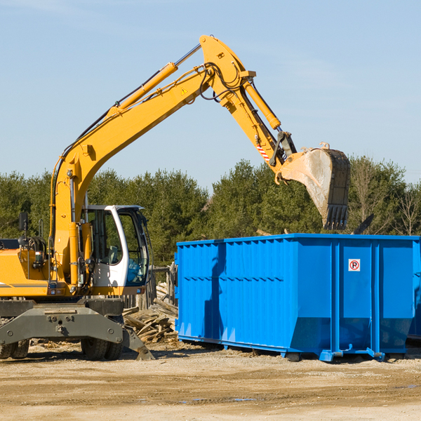 are there any restrictions on where a residential dumpster can be placed in Elk Creek NE